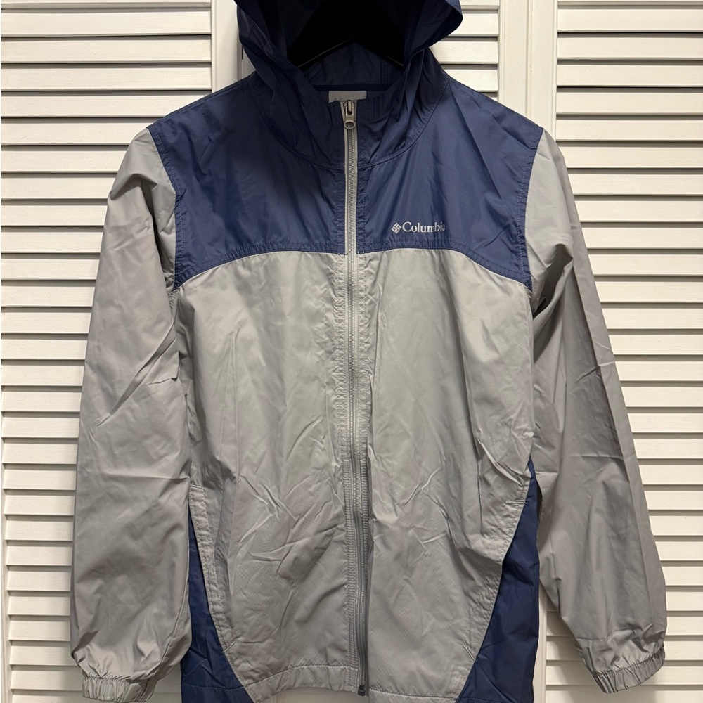 Columbia Kids' Navy and Light Gray Raincoat